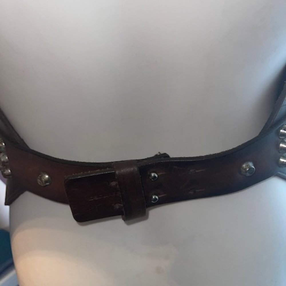 DSQUARED Leather Studded Runway Belt / XS - Picture 4 of 7